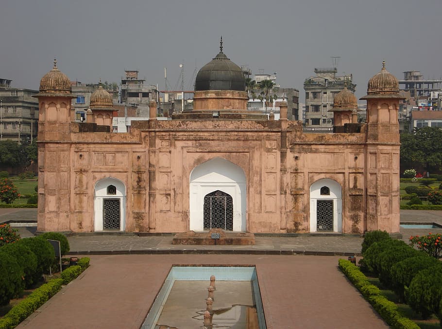 lalbagh fort, 17th century mughal fort, dhaka, architecture, built structure, building exterior, arch, travel destinations, history, the past