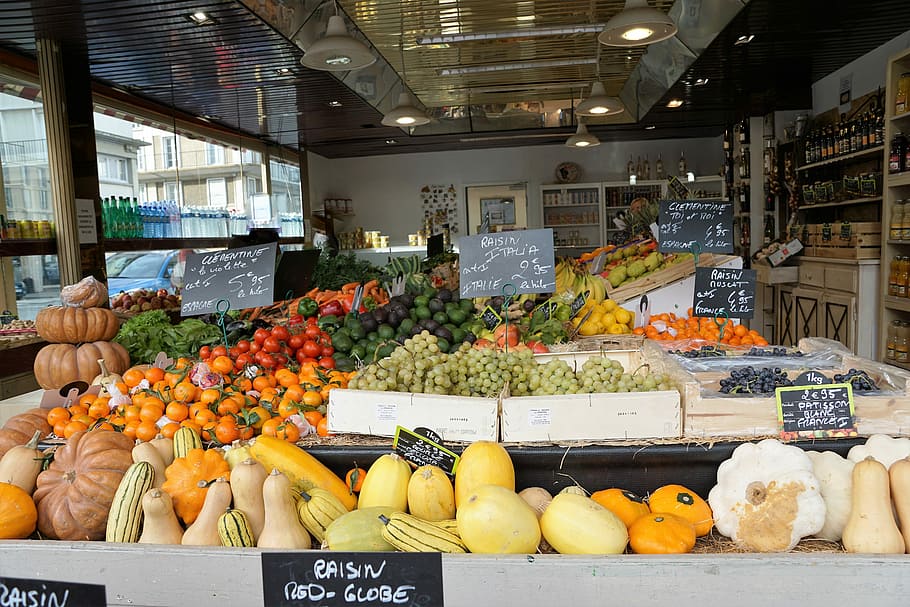 Market, France, Eat, Frisch, Vegetables, fruit, vitamins, music, dealer, trade