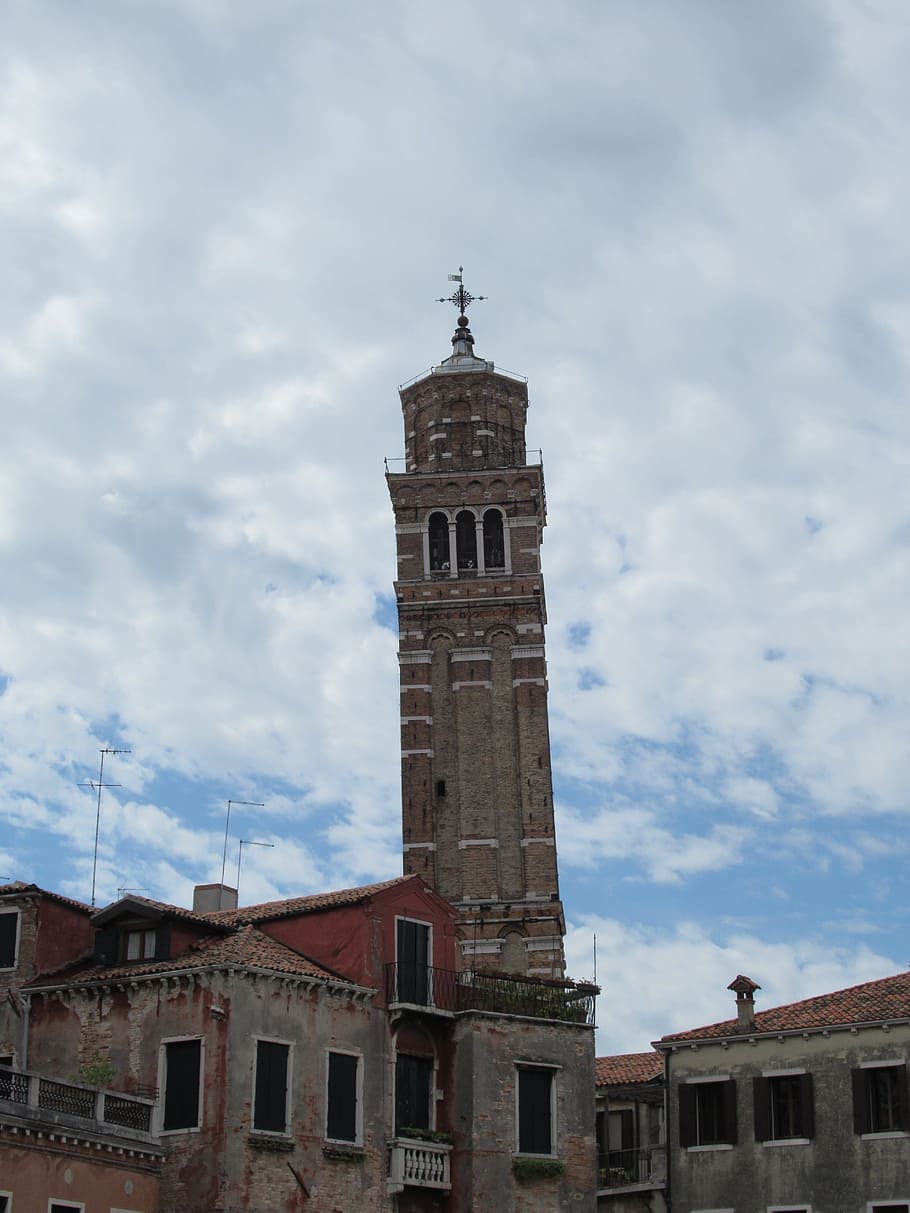 tower, venice, italy, considered, city, leaning tower, architecture, built structure, building exterior, building