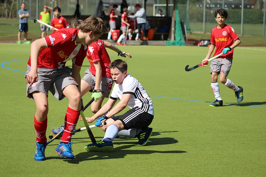 competition, ball, players, hockey, field hockey, play, case, sport, group of people, full length