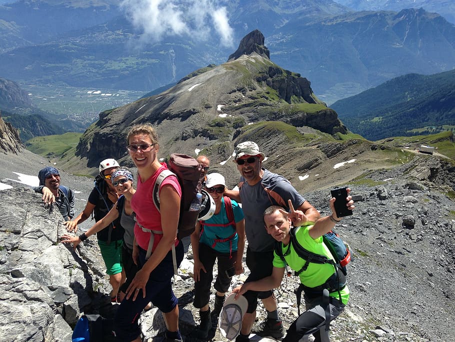 2013年8月13日, ハイキング, グランドムヴェラン, 土曜日, 山, 人々のグループ, 実在の人々, レジャー活動, 山脈, 冒険