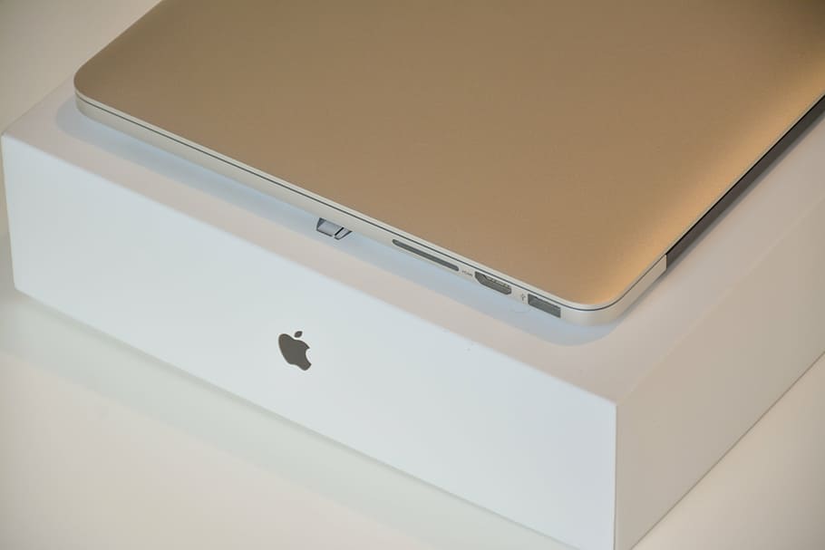 macbook, branco, caixa, prata, iPad, mini, computador portátil, maçã, computador, navegador