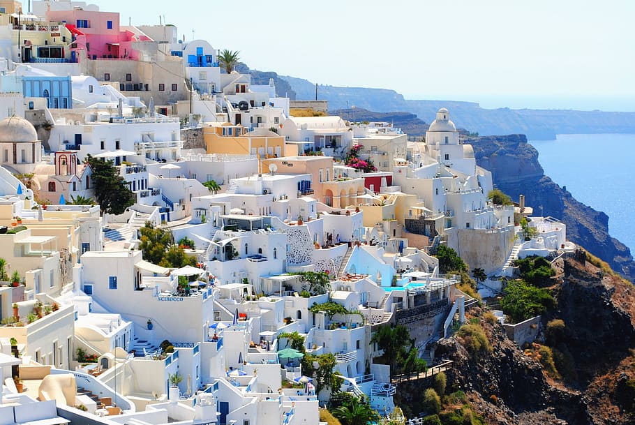 ギリシャのサントリーニ島, サントリーニ島, 旅行, 休日, 休暇, 夏, ギリシャ, ヨーロッパ, 島, 観光