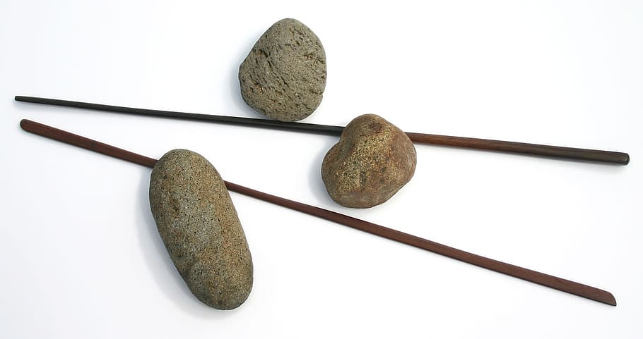 stick, sticks, stones, rock, river, wood, carved, wooden, walnut, sculpture