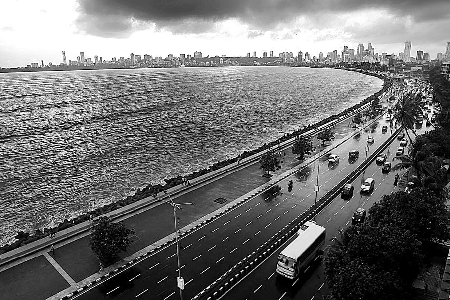 Bombay, India, turismo, transporte, ciudad, arquitectura, carretera, tráfico, ferrocarril, edificios
