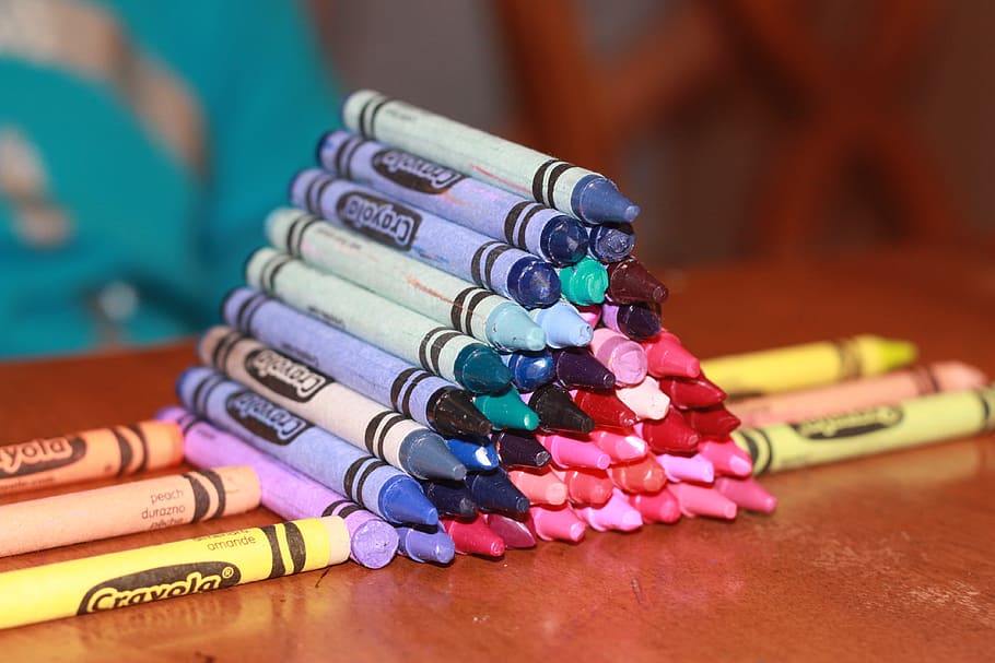 crayola crayons, crayons, crayola, color, school, white, pencil, colorful, education, colored
