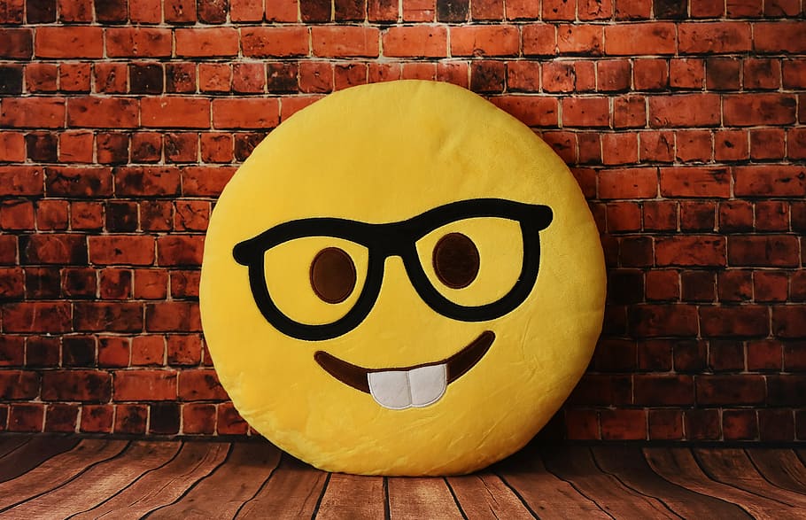 round, yellow, emoji pillow, smiley, funny, cute, plush, emotions, emoticon, halloween