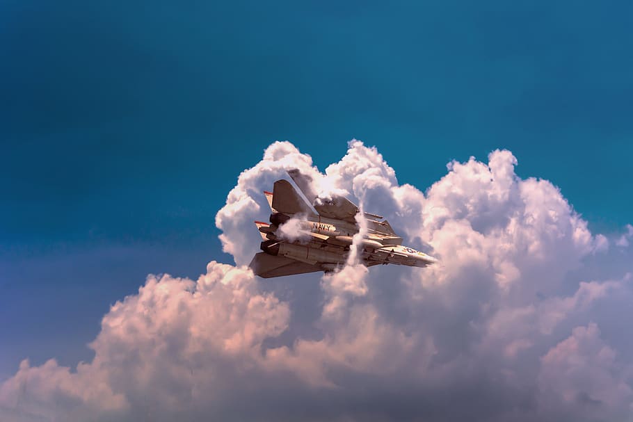 navy, aircraft, jet, fighter, military, sky, flight, airplane, f14, fly