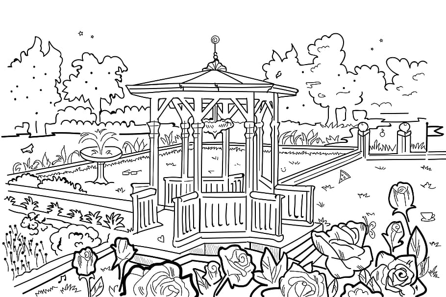 coloring pages, children, imagine, park, hidden object, search, coloring page, drawing, pattern, design