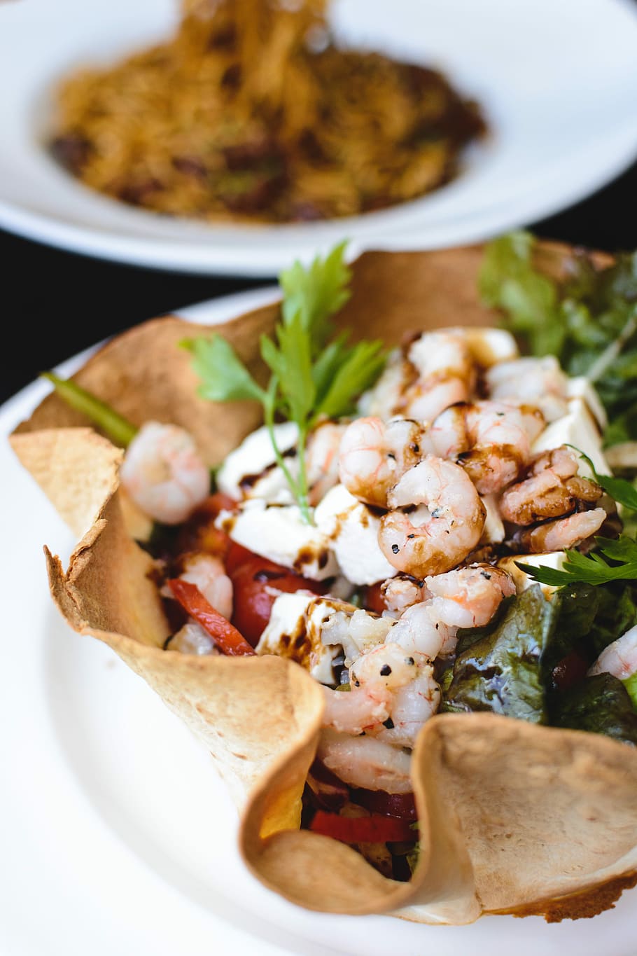 shrimps, feta cheese, Salad, cheese, colorful, feta, healthy, Malta, food, meal