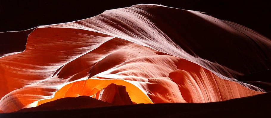 orange, black, abstract, digital, wallpaper, canyon, usa, america, slot canyon, navajo