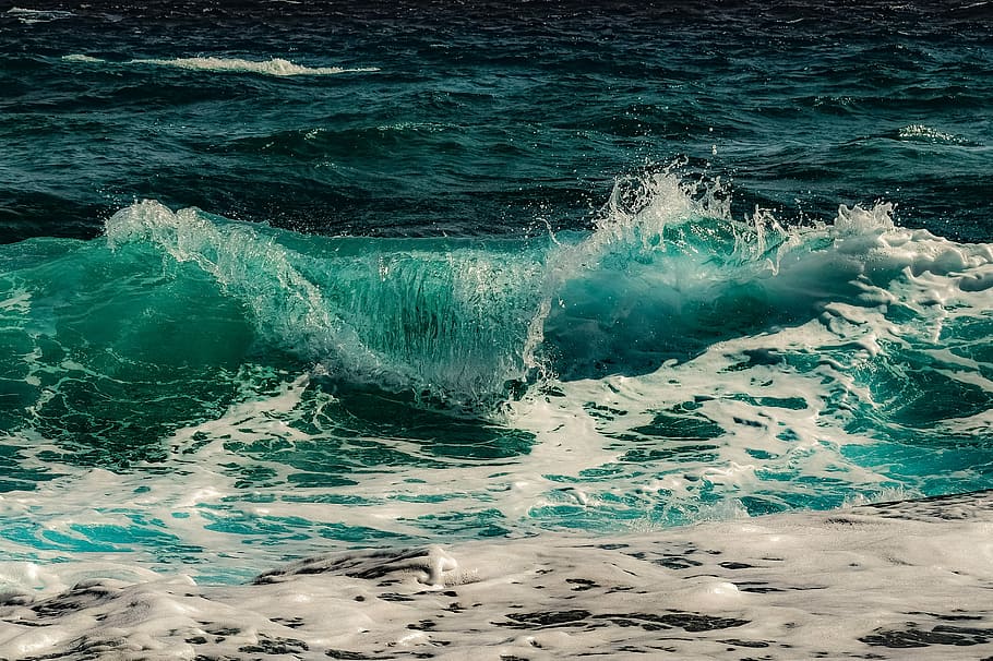 bater, beira mar, dia, surfar, água, mar, natureza, oceano, onda, respingo